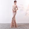 Women's Off Shoulder Sequin Mermaid Long Formal Dresses Party Ball Prom Dress Banquet Evening Gowns