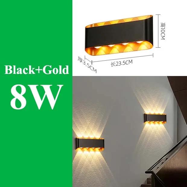 Светодиодный настенный светильник Бра для жилого помещения Наружное освещение Внутренний настенный светильник Балкон Терраса Внешний двор и сад Декор