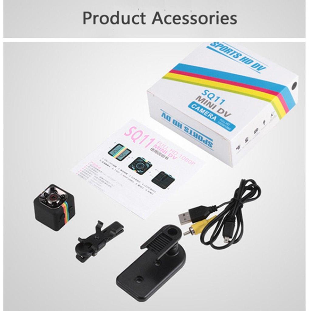 SQ11 Color 1080P HD Sports Camera with 120° Lens