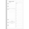 Ежедневник A6 без дат - Список дел для ежедневников Filofax Personal, 80 листов/160 страниц, Планер и линованная вставка, 6-отверстная, 3,75" x