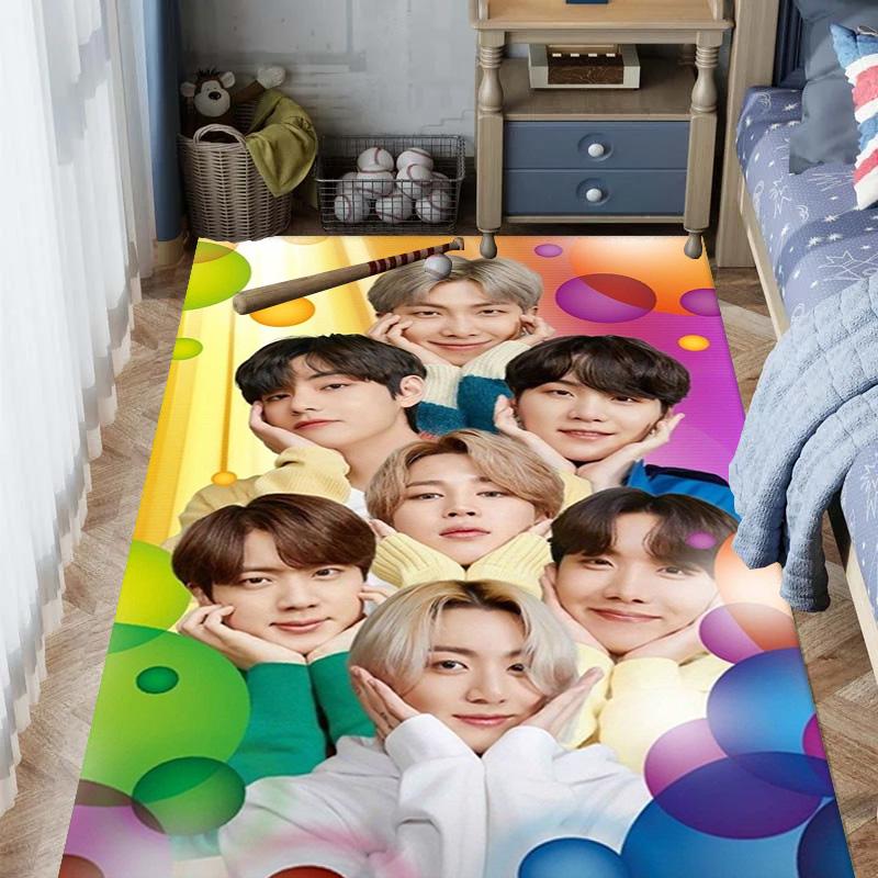 Vibrant Harmony: Colorful Unity carpet Doormat floor mats Office chair cushion Protective pad Dormitory decoration