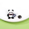 Craft Panda Skateboard Brooch Trinket Giant Panda Shape Badge  Girls/Boy Bag Gifts