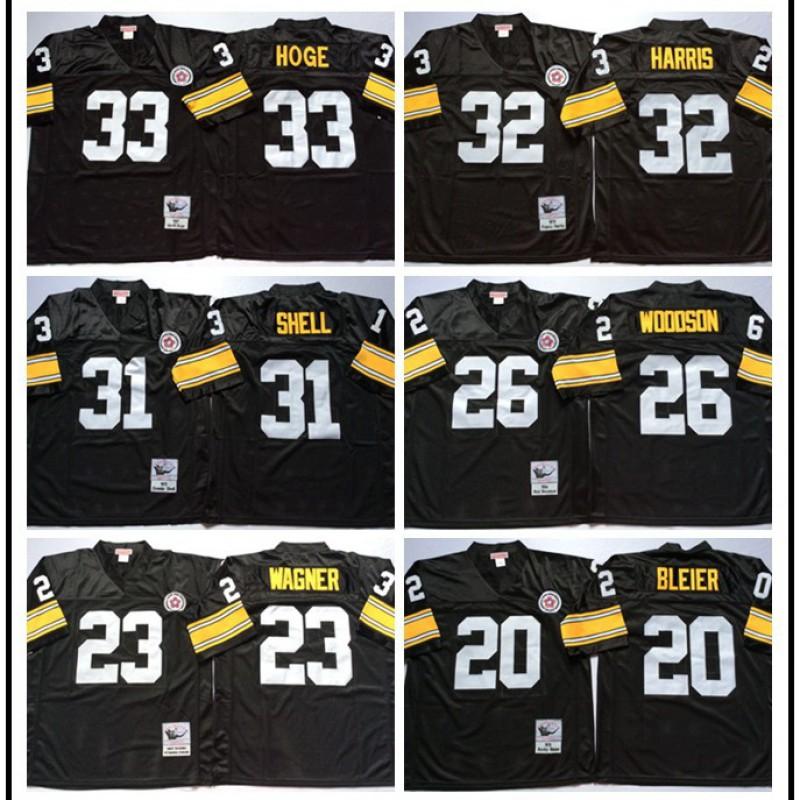 Pittsburgh Steelers Retro NFL Football Jersey Men Women Sportswear Cotton Blend Athletic Top