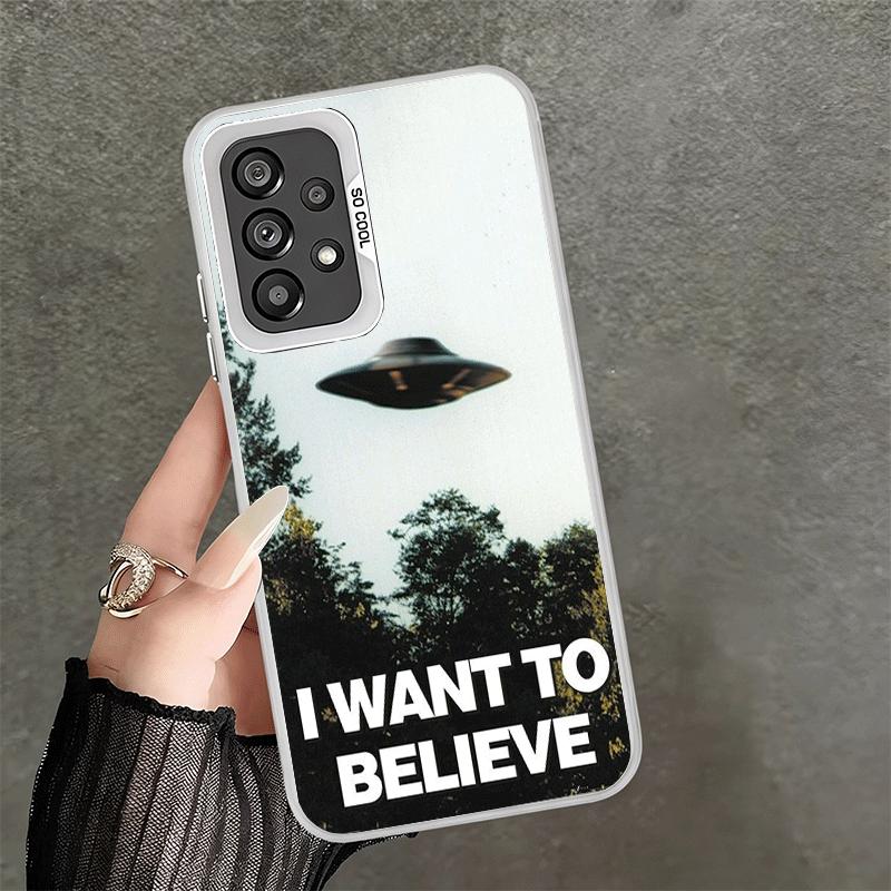Противоударный чехол для телефона The X Files I Want to Believe для Samsung A17 A16 A15 A14 A37 A57 A36 A56 A26 A35 A55 A25 A34 A54 A24 A13