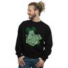 Disney Mens Mickey Mouse Shamrock Pizza Sweatshirt