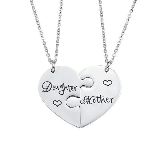 Chic Mother Daughter Necklace Wear Easy Deformed Resistant Not