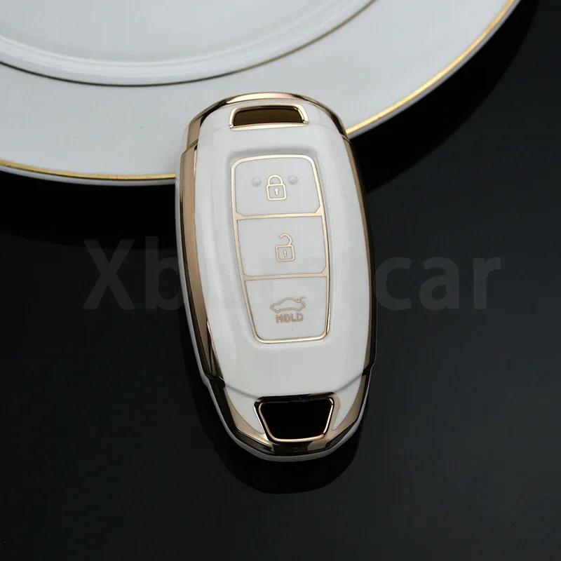 Auto Key Fob Shell For Hyundai I30 Ix35 KONA Encino Solaris Azera Grandeur Ig Accent Santa Fe Palisade TPU Car Key Case Cover