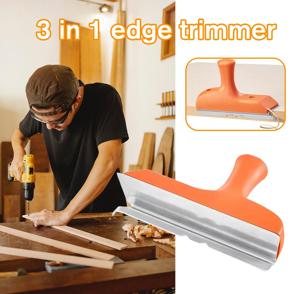 Right Angle/arc Universal Trimming Knife Woodworking 3-in-1 Edge Deburring Scraper Precision Wood Board Mini Chamferer Tools