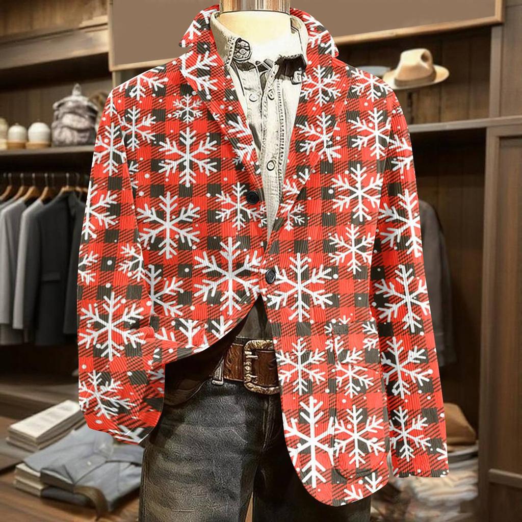 Мужской уродливый рождественский вельветовый теплый карманный пиджак-кардиган, мужской повседневный костюм