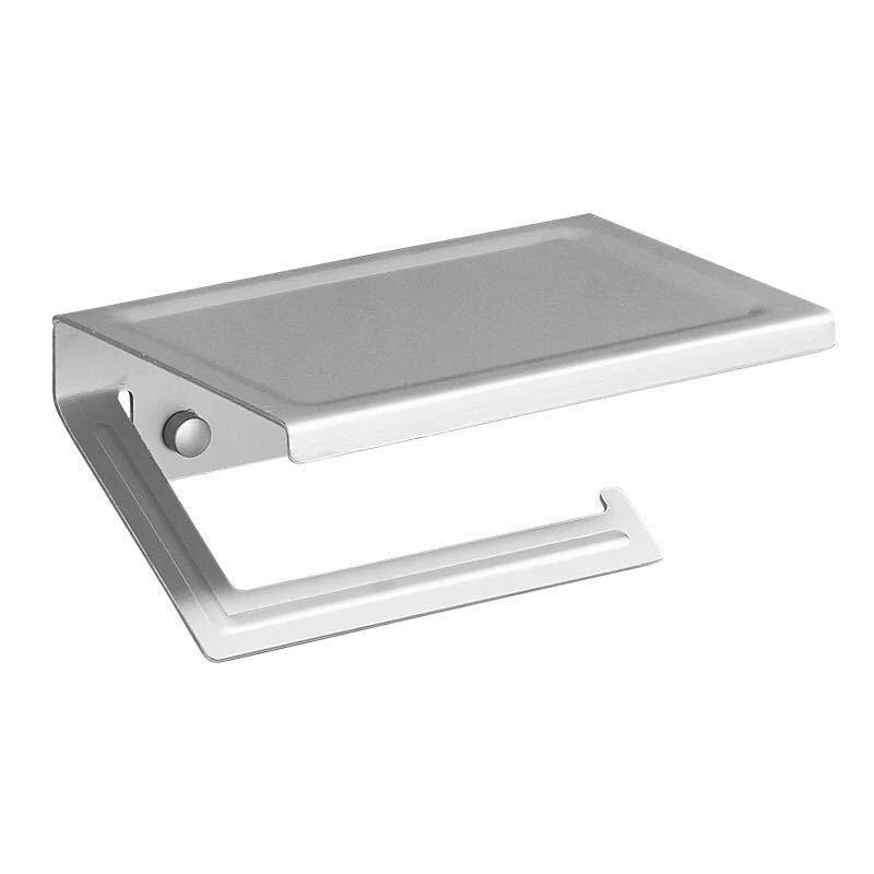 NEW Aluminum Bathroom Paper Mobile Phone Holder with Shelf Bathroom Toilet Paper Towel Rack Roll Holder Bathroom Tool