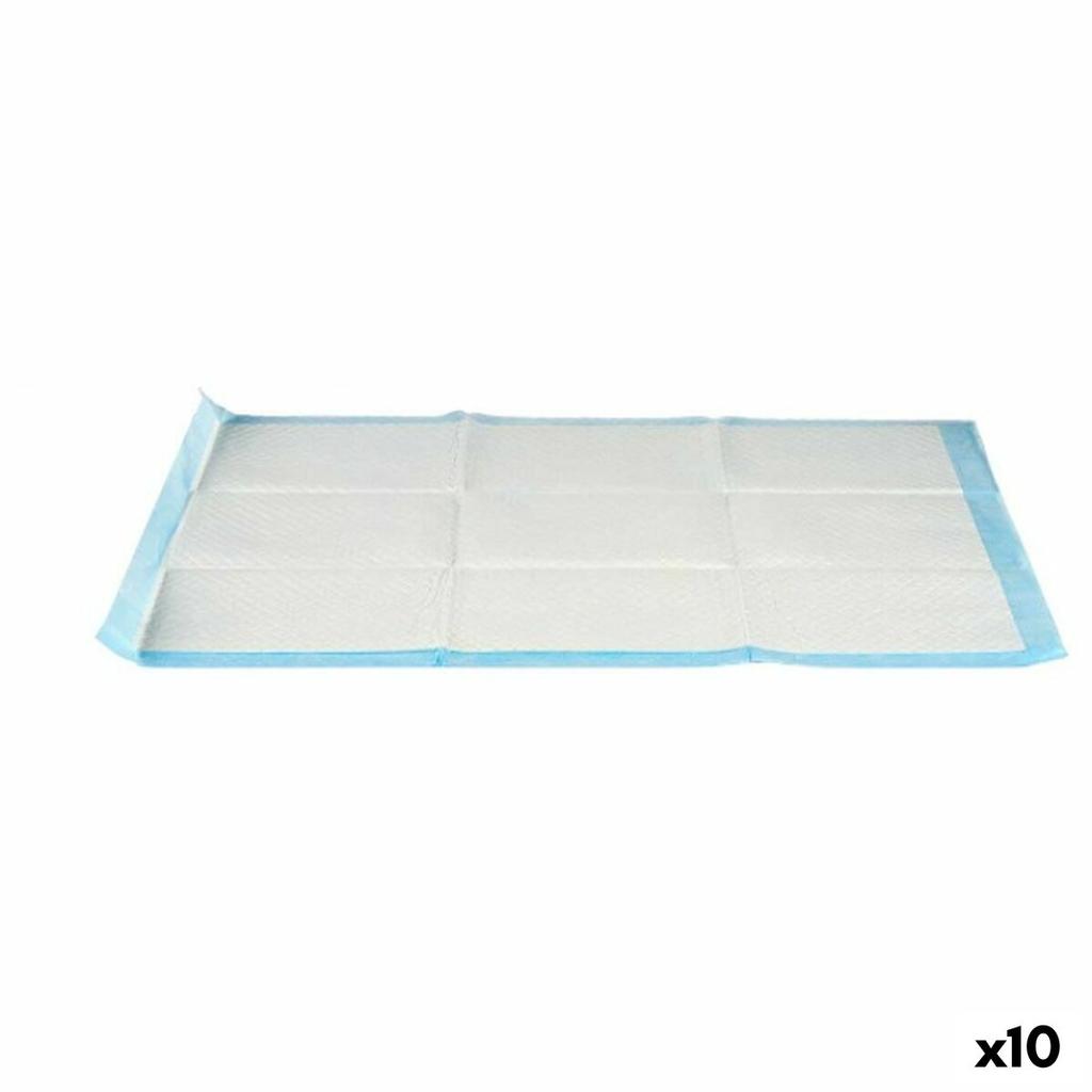 Puppy Training Pad 60 X 90 Cm Blue White Paper Polyethylene (10 Units)