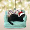 Черная кошка Рождественские украшения Подвесные украшения для рождественской елки Украшения для автомобиля Рождественские вечеринки Украшения для дома на время отпуска Сувениры