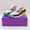 CJ5482-100 Air Max 90 Be True Радужный Белый Волк Серый Черный (Мужской)