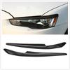 For Mitsubishi Lancer EVO X 2008-2014 Headlight Eyelid Headlamp Eyebrow Trim Carbon Fiber Front Head Light Lamp Cover Brow