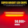 2X For 2015- Dodge Challenger LED Clear Lens Red Rear Side Marker Lights EOA