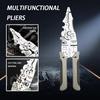 Wire Pliers Set Stripper Crimper Cable Cutter Adjustable Wire Strippers Multifunctional Electric Wire Stripping Crimping Pliers Terminal Hand Tool