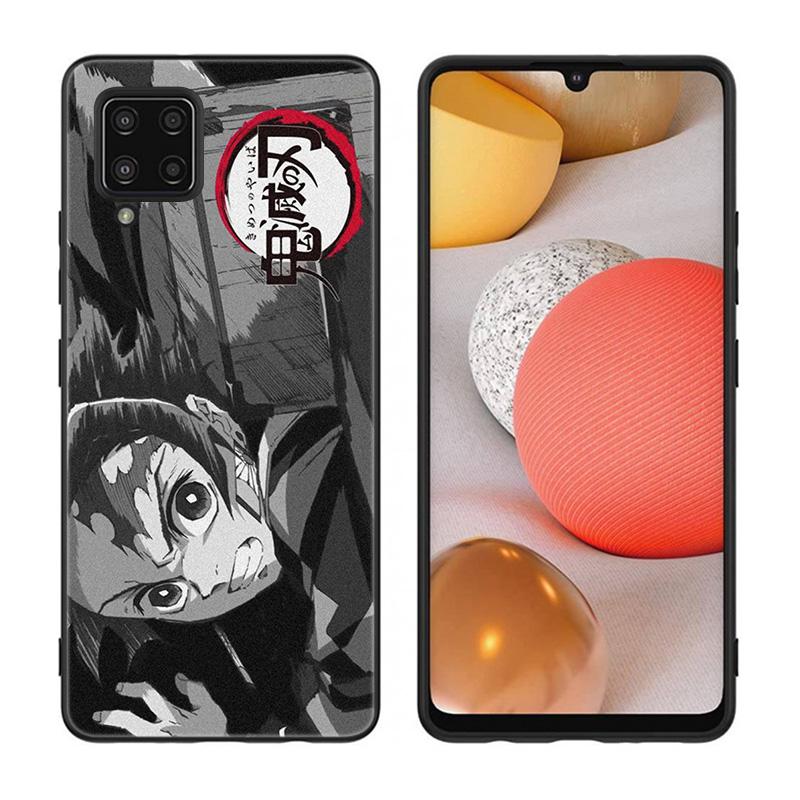 Чехол аниме Demon Slayer Tanjiro для Samsung Galaxy A12 A02S A22 A32 A52 A72 A71 A51 A41 A31 A21 A11 A50 A70 A10 A20S, черный чехол