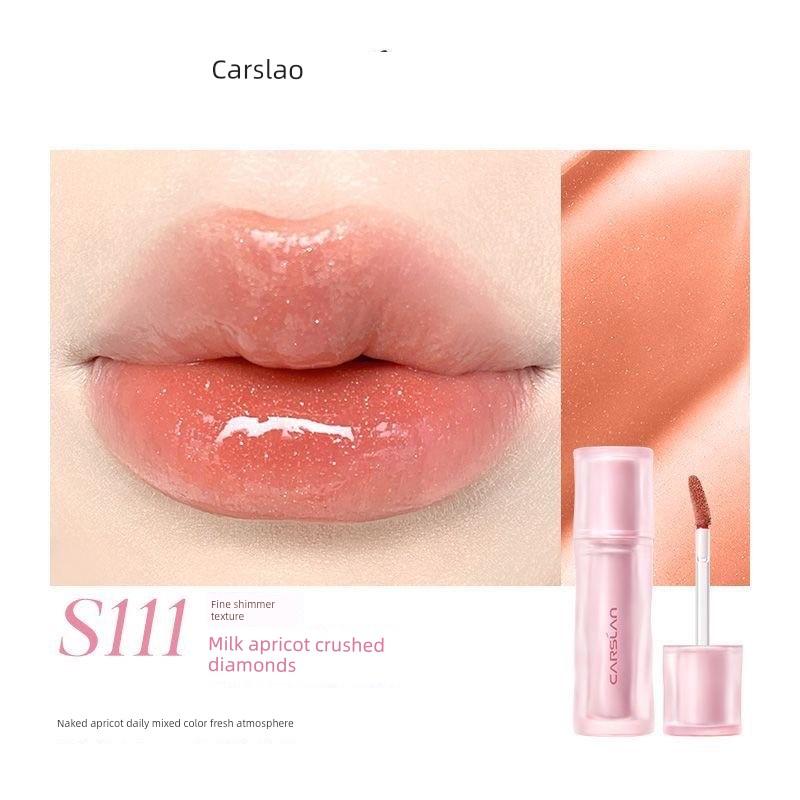 Kazilan Glass Long-Lasting Lip Glaze, Moisturizing, Color-Locking, Non-Fading, Non-Drying, Long-Lasting Mirror-Like Glossy Lip Gloss, Genuine Product