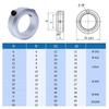 1Pcs 6-30mm Diameter Shaft Collar Stop Screw Type Fixed Locking Limit Rings Clamp Collar Retaining Ring Retainer Locator