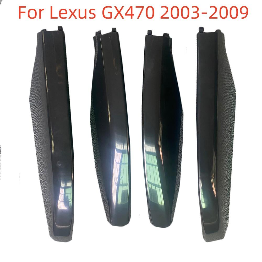 4Pcs Black Roof Rack Rail End Cover Replacement Shells For Lexus GX470 2003-2009