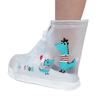 Kids Cartoon Dinosaur   Waterproof Shoes Overshoes Galoshes Children Zipper Non-slip Elastic Rain Shoes Cover For Rain Boot
