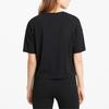 Puma Essential Logo Printed Casual Breathable Round Neck Short Sleeve T-Shirt Women Tops Black 845922-01