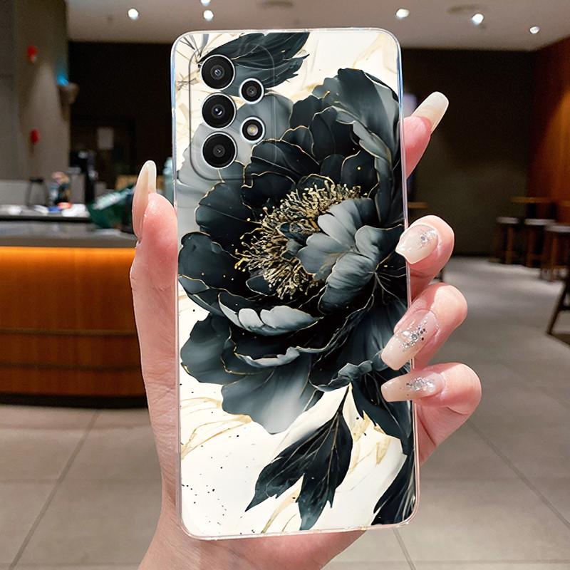 Case For Samsung A23/A33 5G Clear Silicone Fashion Butterfly Flowers Soft Back Cover For Samsung Galaxy A33/A23 Protective Case