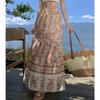 Women's Summer Temperament Camisole Tank Top Seaside Holiday Halter Skirt Set