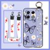 Phone Holder Fashion Design Phone Case For Tecno Spark30 Pro 4G/KL7 Wristband Soft Case Oil Painting Durable Back Cover