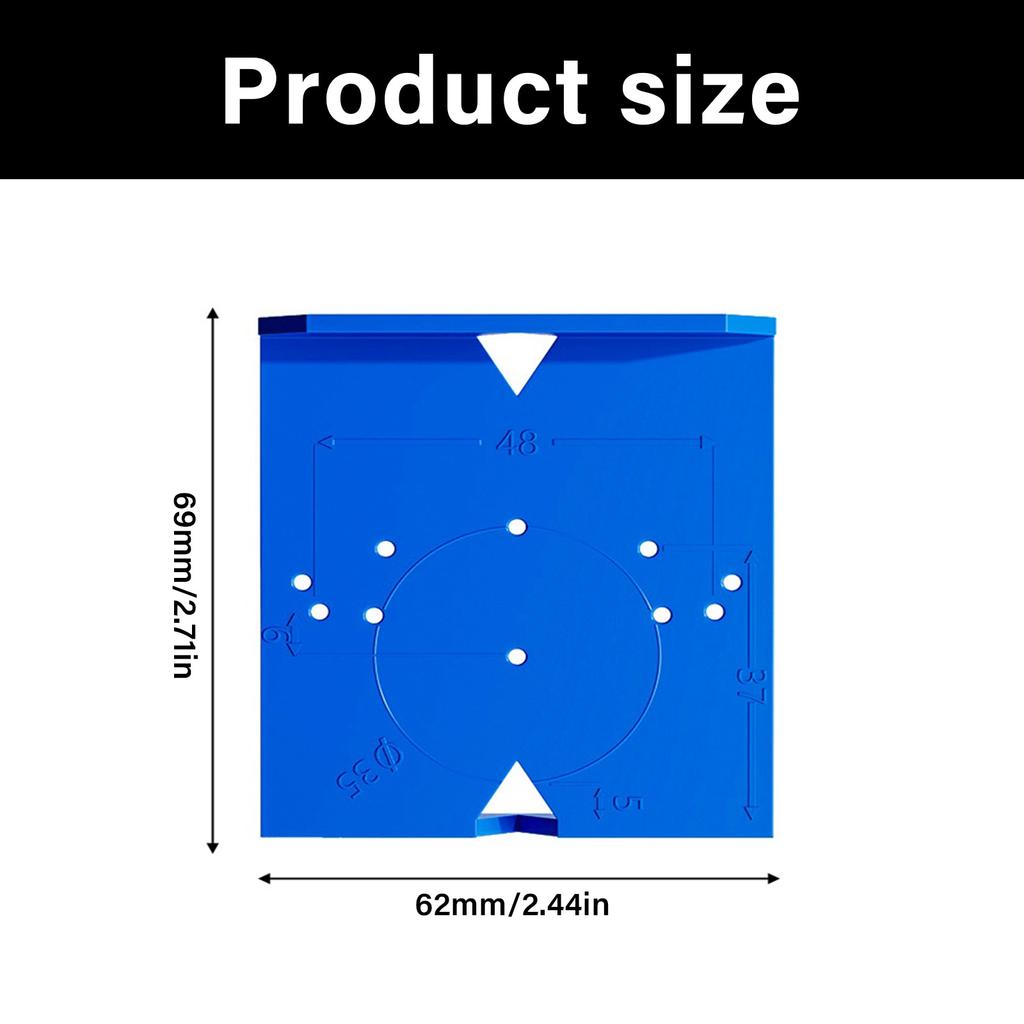 Прецизионный инструмент для сверления петель для мебельных дверей, шаблон для скрытых петель, пуансон, локатор, направляющая для сверления, позиционирующий инструмент