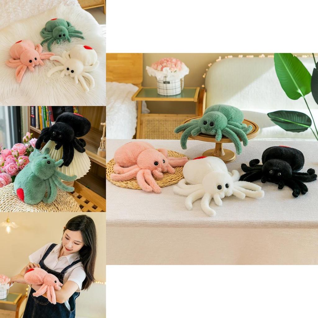 Realistic Plush Spider Stuffed Toy For Home Decoration And Funny Gifts