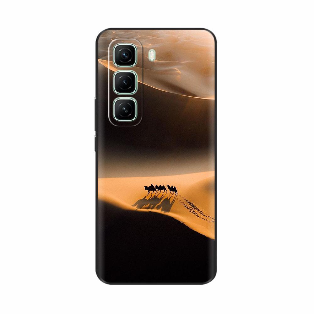 Чехол для Infinix Hot 50 5G 4G Милый узор панды Силиконовая задняя крышка для чехла для телефона Infinix Hot 50 Pro Для Infinix Hot50 Pro Plus