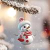 Cute Cartoon Christmas Snowman Car Hanging Home Christmas Tree Ornaments Pendant