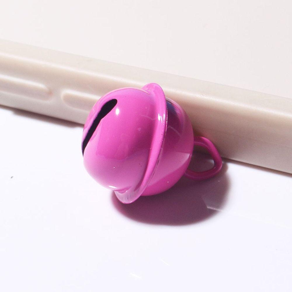 5pcs 18mm Jingle Bells Metal Beads Candy Color Metal Bell Ring Pendant Christmas Decoration
