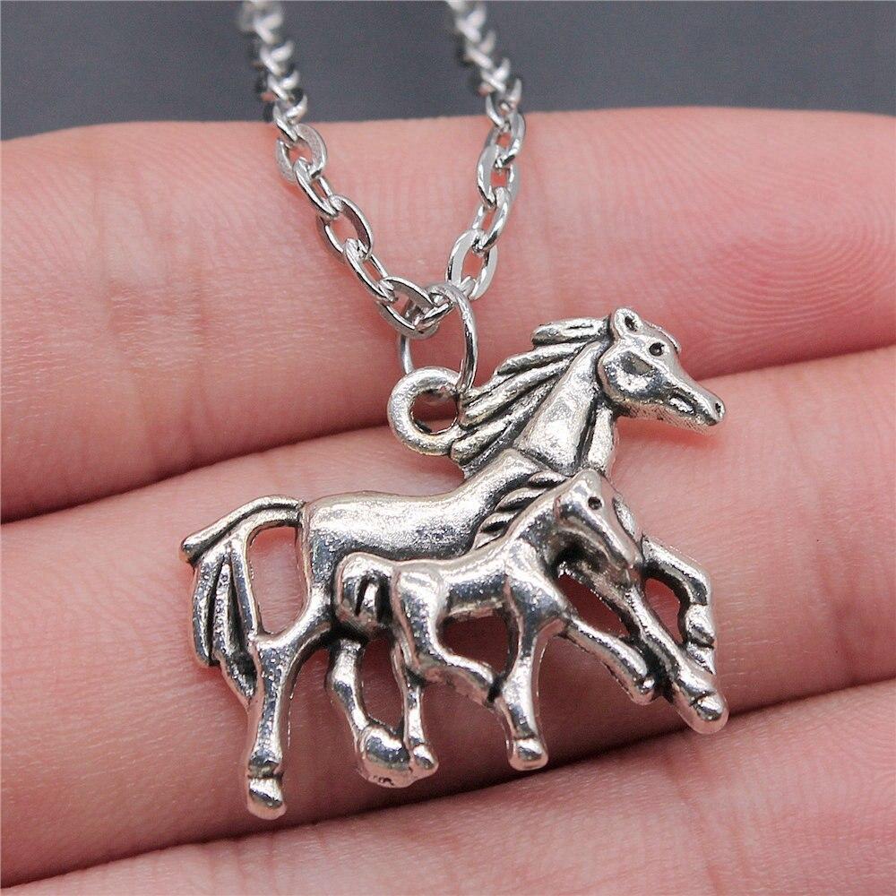 Horse Head And Horseshoe Necklace Jewelry Making Supplies Vintage Fashion Jewelry On The Neck