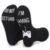 1Pairs 'I Am Gaming'' I'm Not Sleeping' Print Funny Novelty Cotton Socks Gifts For Men Christmas Birthday Presents For BoyFriend