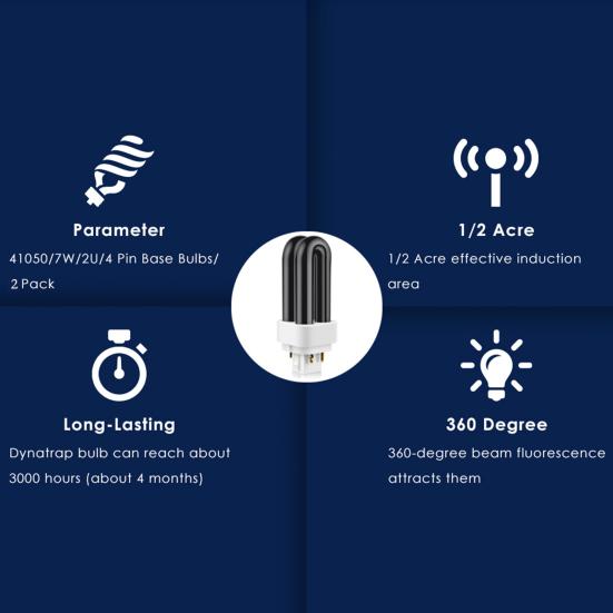 Mosquito Light Tube U Shape Mosquito Eradication Long Service Life Universal Energy Saving Mosquito Light Bulb Office Supply