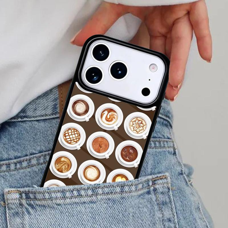 Чехол для телефона с изображением бокала вина, кофе для iPhone 17ProMax 12 13 14 15 16e 17 Pro Max Plus Air Cover