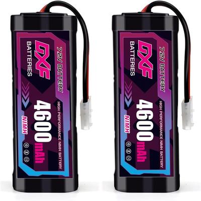 DXF 2 пары 4600 мАч Высокоемкая 7,2 В NiMH батарея с разъемом Tamiya для разрядки для RC Tamiya автомобилей и гоночных автомобилей. Взрывная мощь