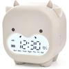 Мультфильм милый манекен корова настольный будильник цифровой дисплей электронный рабочий стол