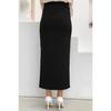 Женская черная юбка-карандаш на эластичном поясе T 4701-1