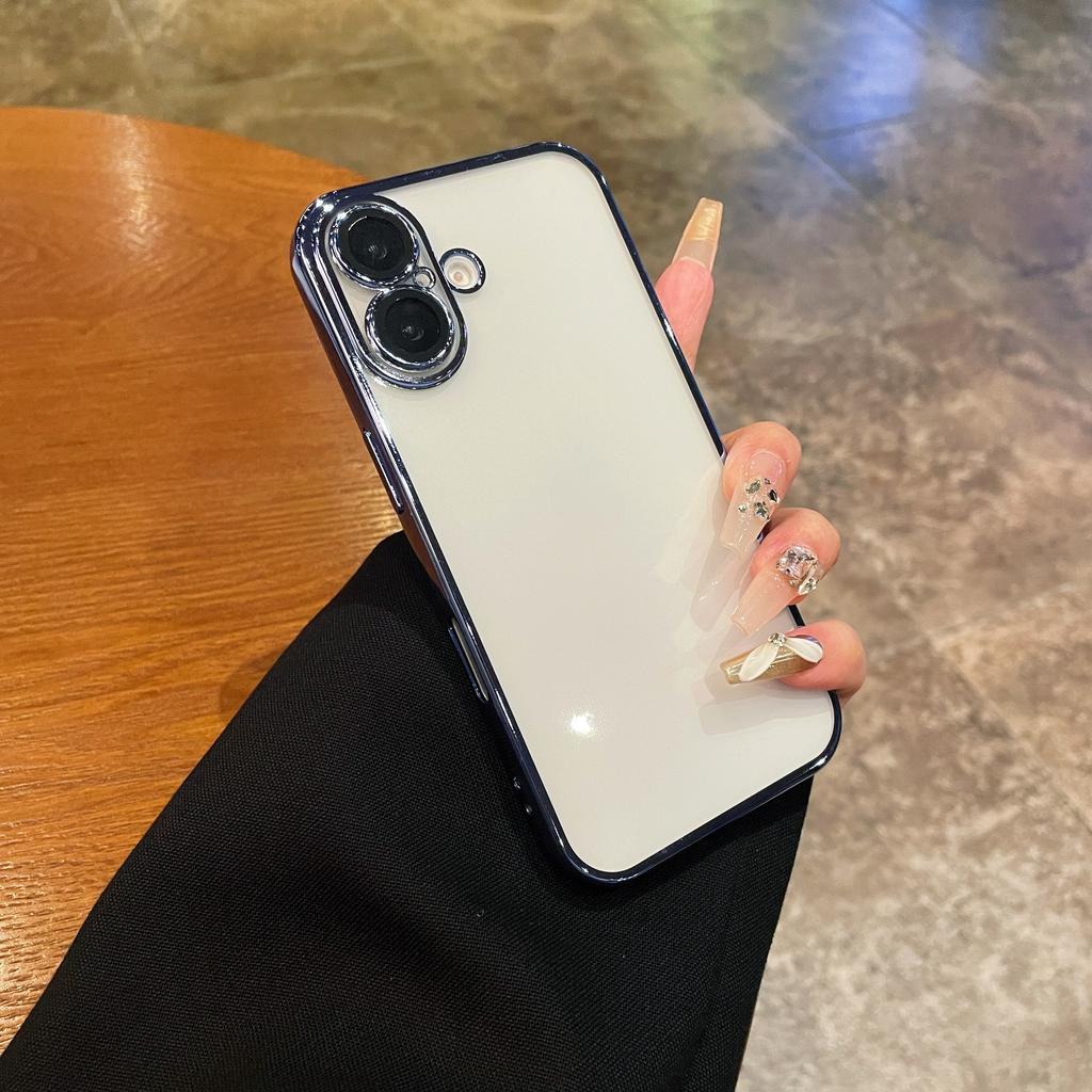 Чехол для полной защиты объектива iPhone 16 15 14 13 12 11 Pro Max, чехол с роскошным покрытием, прозрачный силиконовый мягкий чехол для 16 ProMax