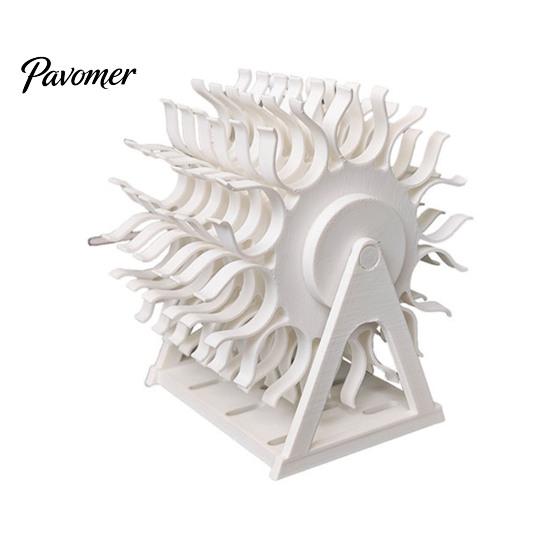 Multi Grid Desktop Organizer Rotating Bobbin Thread Organizer, 60-Hole Sewing Holder, Space-saving, Tangle-free Mechanical Ornaments Storage