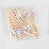 100 шт. Одноразовые бамбуковые шпажки-бабочки для еды, коктейльные пики, для шведского стола, фруктов, кексов, вилки-палочки, принадлежности для украшения праздничного стола