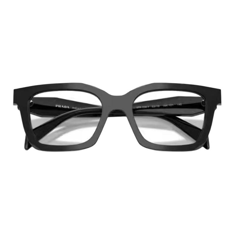 Prada Однотонная дизайнерская оправа квадратные оптические очки женские черные Черный F базовая упаковка - футляр для очков + упаковочная коробка