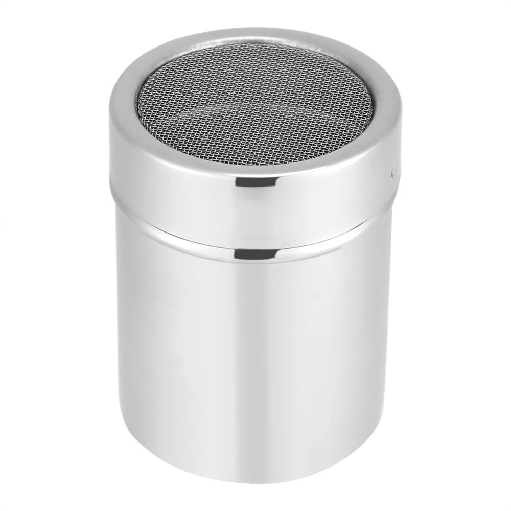 Stainless Steel Chocolate Shaker Mesh Dispenser Powder Dispenser Coffee Powder Shaker  Cocoa