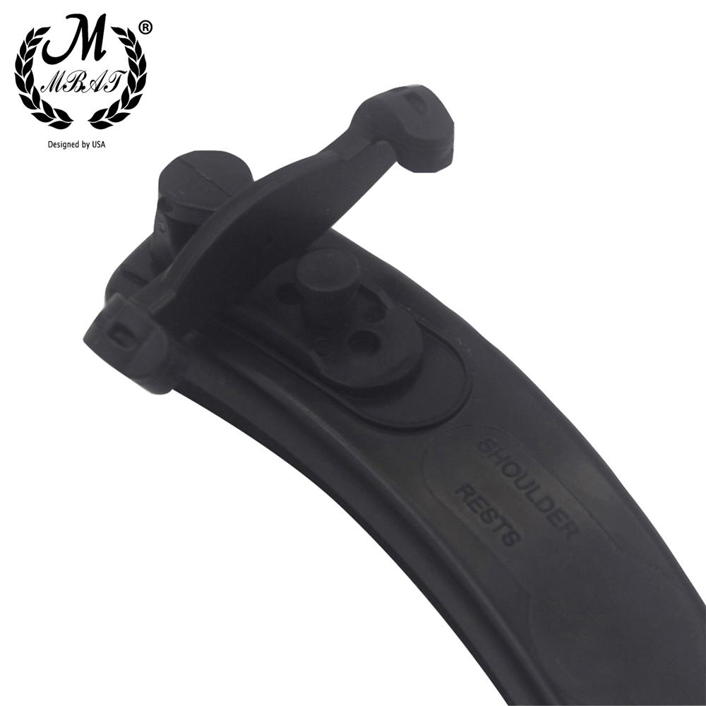 M MBAT LN132 3/4 и 4/4 Подбородник для скрипки Регулируемый ABS Черный Универсальный мостик для скрипки Аксессуары для струнных инструментов