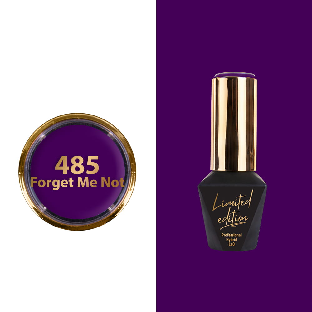 Lakier Hybrydowy Led/Uv Gel Polish Mollylac Limited Edition Nr 485 Forget Me Not 10 G