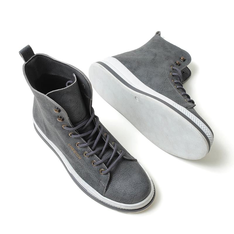 Chekich Men Footwear Boots for Men Navy Blue Color Faux Leather Laces Model Vulcanized Material Winter Season Shoes Ankle Warm Wedding CH055