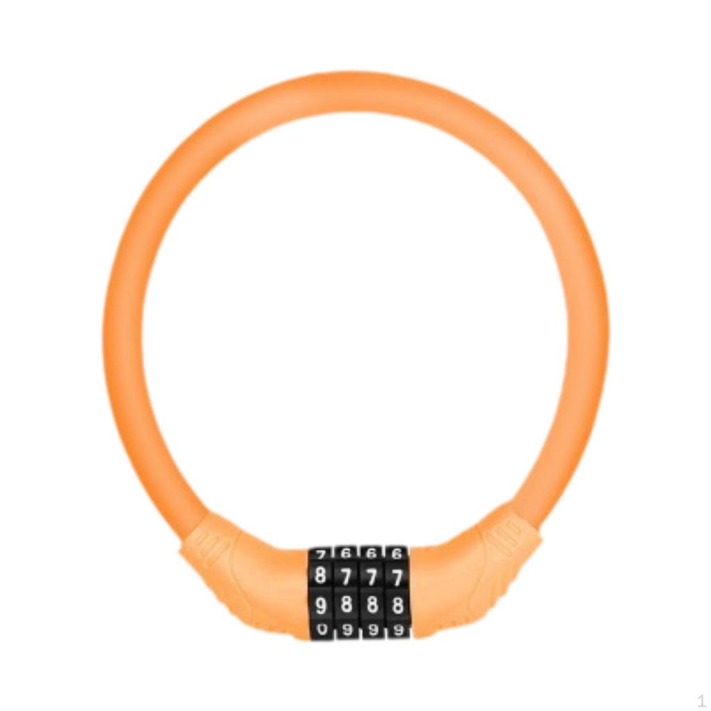 Велосипедный тросовый замок Противоугонный 4-значный пароль Комбинация велосипедных аксессуаров